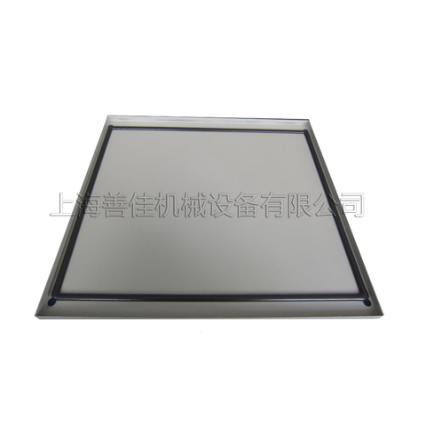 Machine cabinet door plate seal